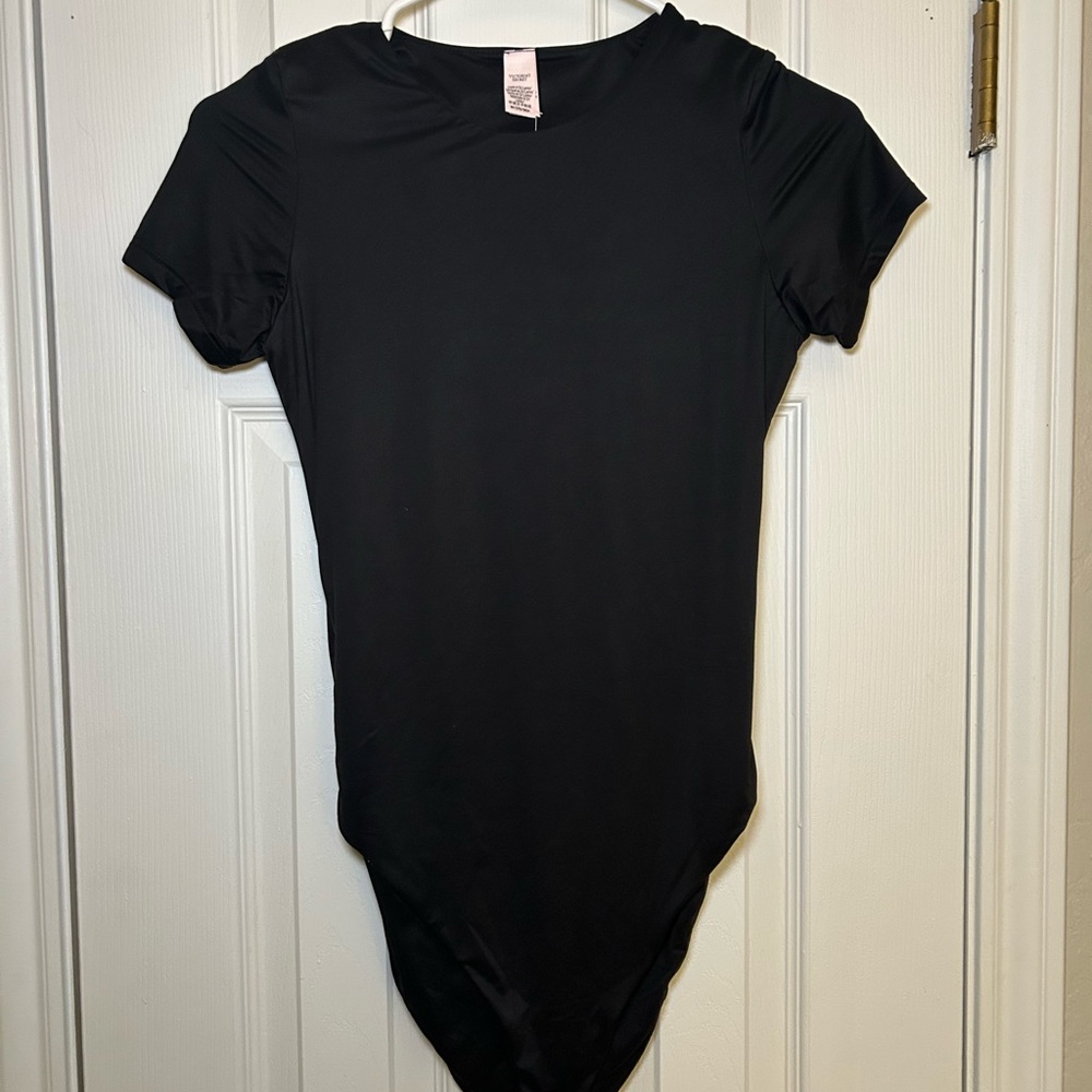 Victoria’s Secret Black Short Sleeve Bodysuit